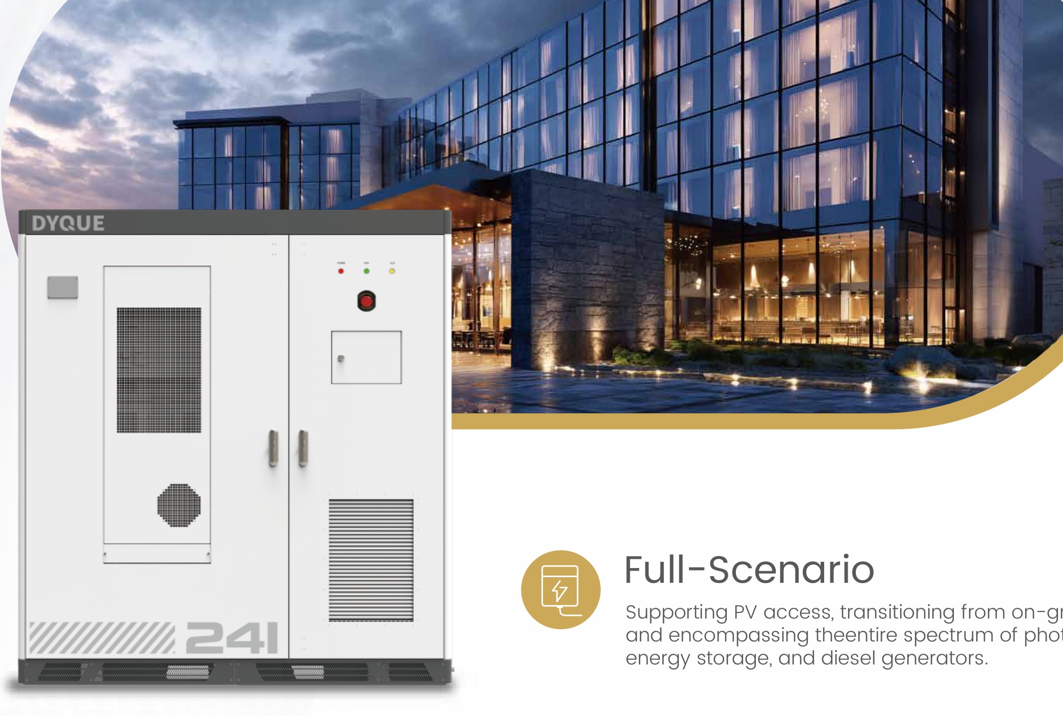 DYQUE 125 kW / 241 kWh cabinet — original photo
